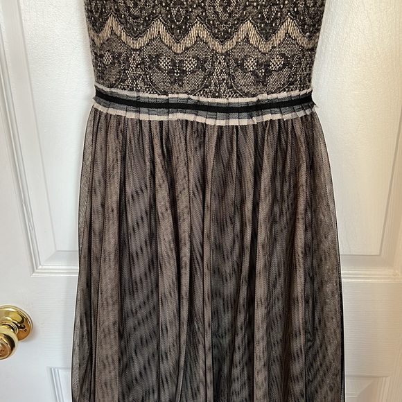 Anthropologie Weston Wear Dulcie Dress in in black and cream In size Large - Picture 4 of 6